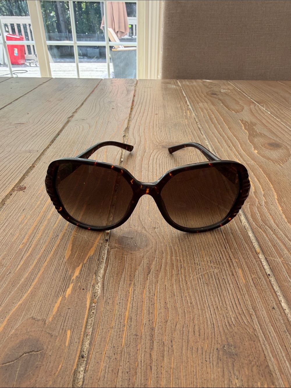 Valentino Tortoiseshell Sunglasses with Brown Gradient Lenses